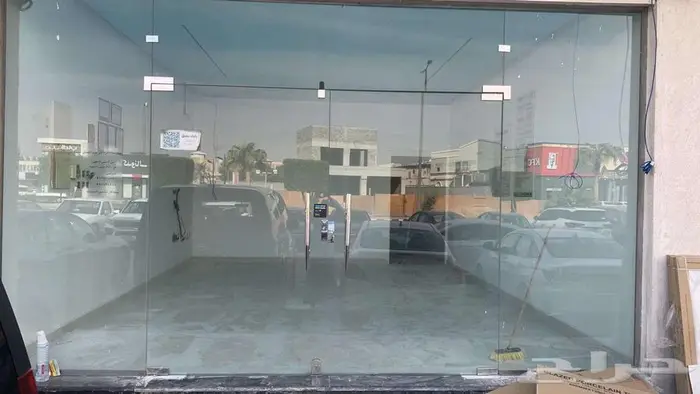 باب محل تجاري زجاج 0