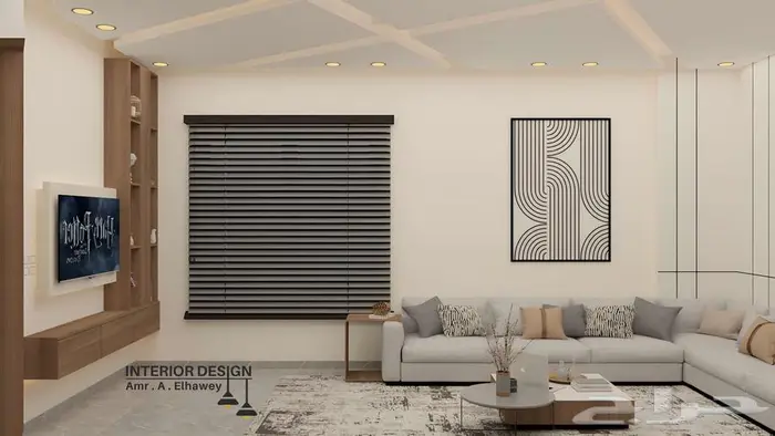 تصميم ديكور مجلس رجال سعر المتر 10 ريال 1