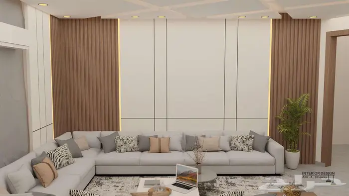 تصميم ديكور مجلس رجال سعر المتر 10 ريال 3