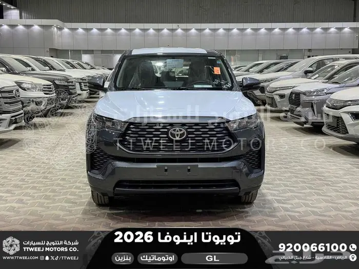 اينوفا ستاندر رمادي بنزين 2026 كاش و تقسيط بنوك 0