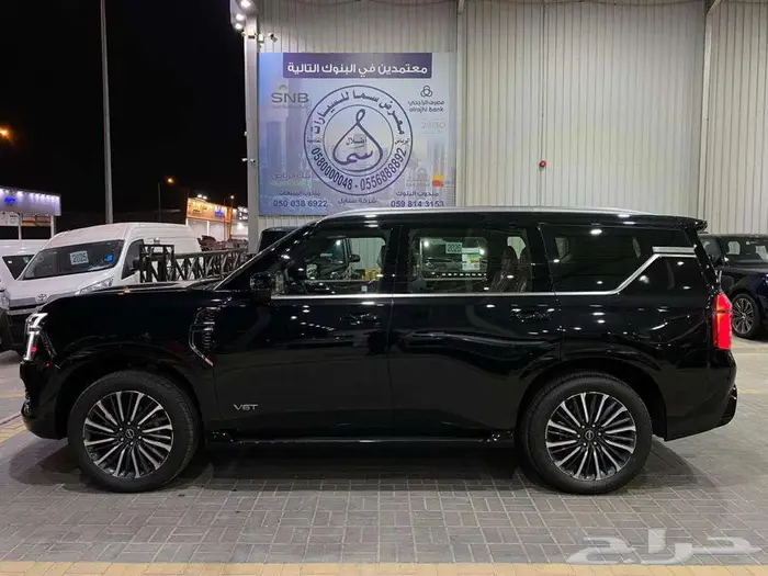 نيسان باترول بلاتنيوم 2026 اسود توين تربو خليجي 12