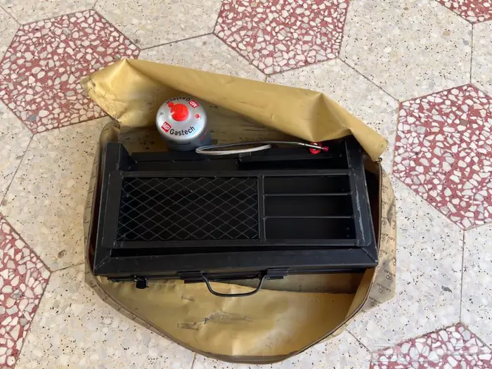 منقل مشب نار متنقل للرحلات والبر قمة الفخامة صغير الحجم 2