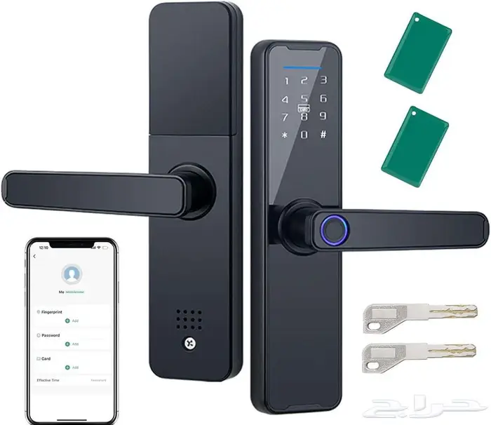 قفل باب ذكي  قفل ذكي باب داخلي  قفل ذكي باب خارجي 1