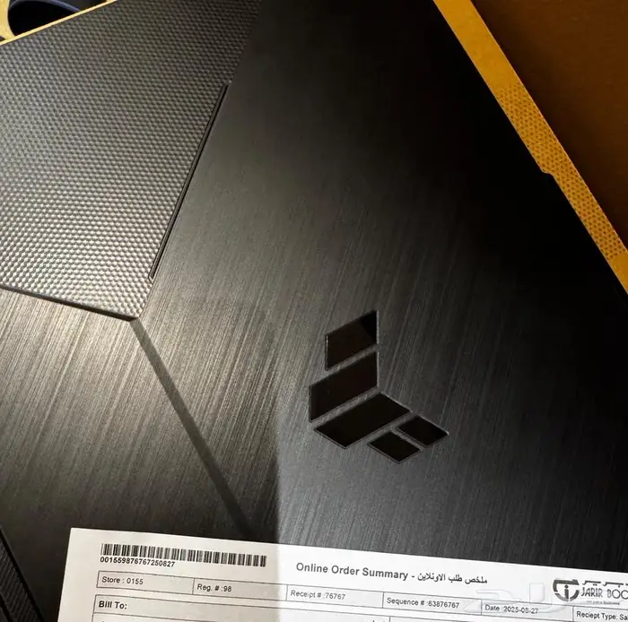 Laptop asus tuf A15 استعمال عشر ايام فقط مع كرتون وضمان جرير 0