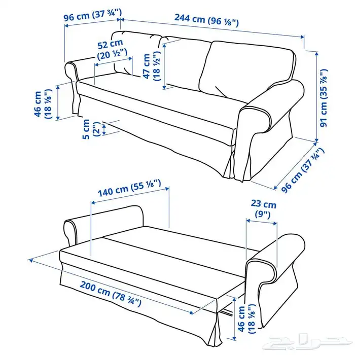 كنب سرير نظيف 6