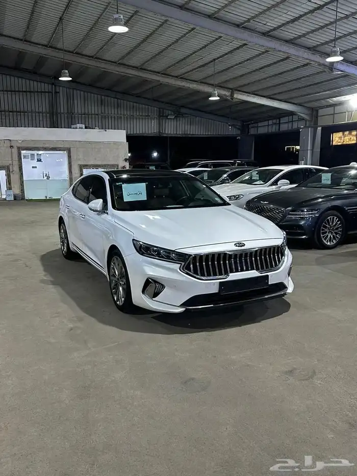 كيا كادينزا ابيض 2021 بنزين بطاقة جمركية وارد كوريا 3