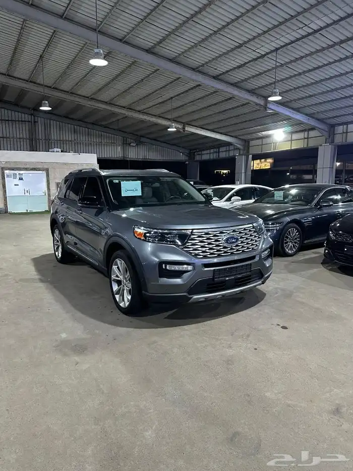 فورد اكسبلور رصاصى 2021 بنزين بطاقة جمركية وارد كوريا 3