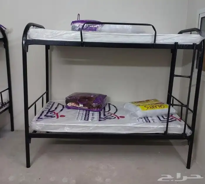 متوفر لدينا   سرير دورين السعر 200  سرير حديد دور واحد السعر 3
