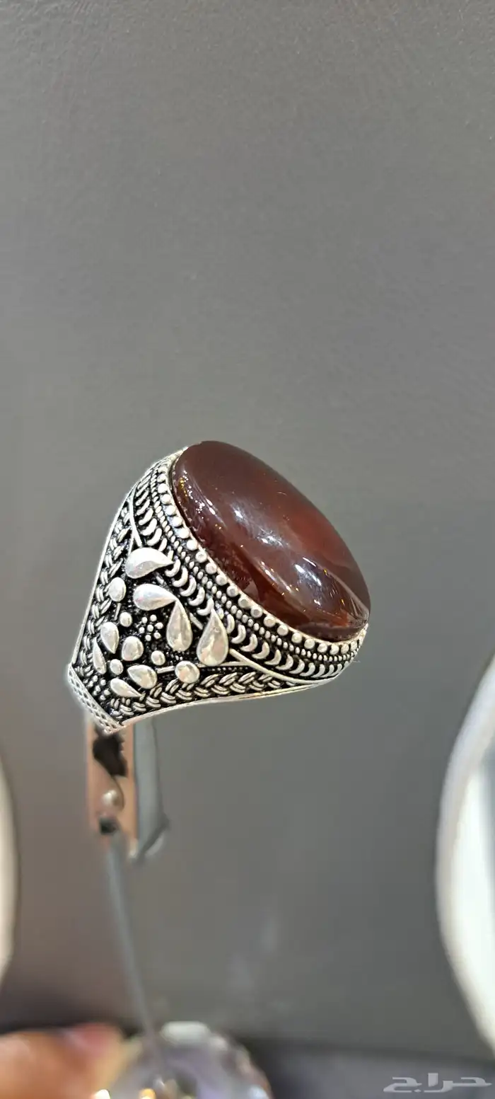 خواتم فضه عقيق يمني 9