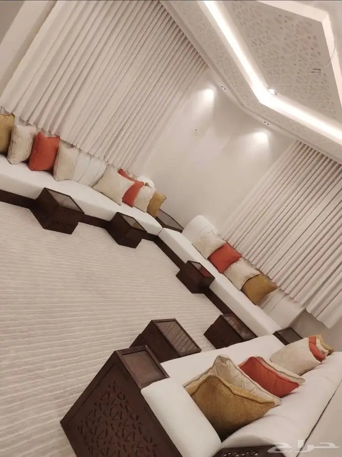 مساند خشب وا سفنج كنب مجلس تفصيل وا تنجيد ستائر ويفي.. 4