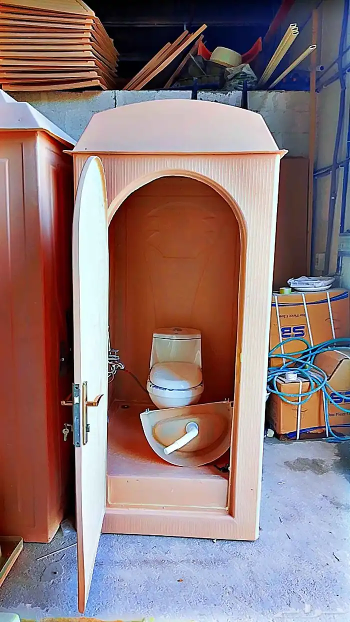 حمامات متنقله مع القاعده والخزان والصرف الصحي عربي و افرنجي 8