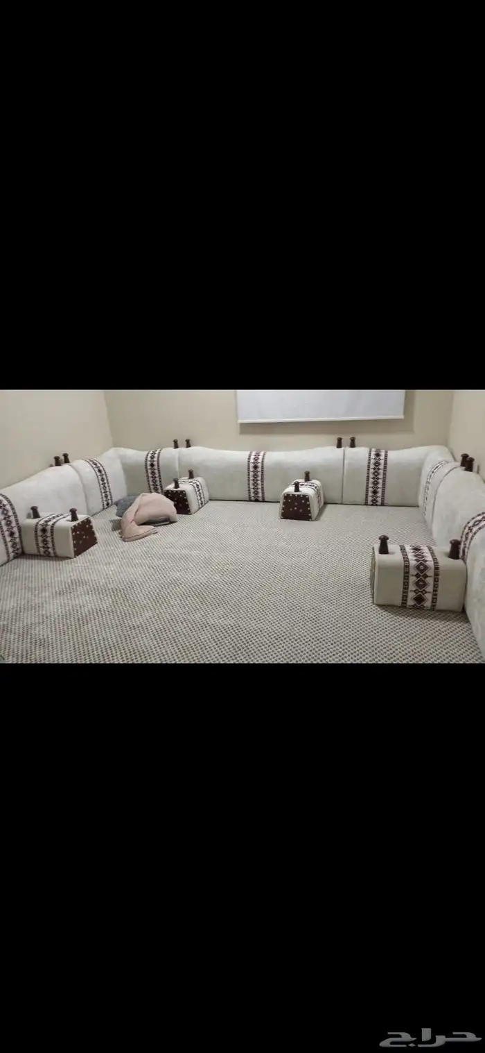 مساند خشب وا سفنج كنب مجلس تفصيل وا تنجيد ستائر ويفي.. 8