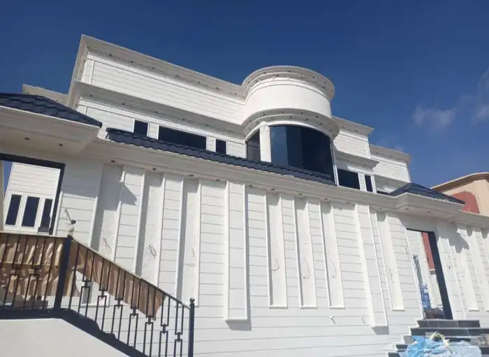 معلم ديكورات خارجيه سمنت ابيض بديل الحجر الطبيعي 3