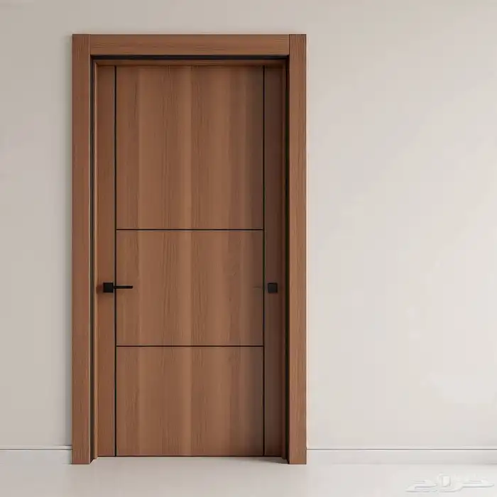ابواب كبس خشب سويدي مع الحلق مع التركيب مع بويا بدون كيلون 2