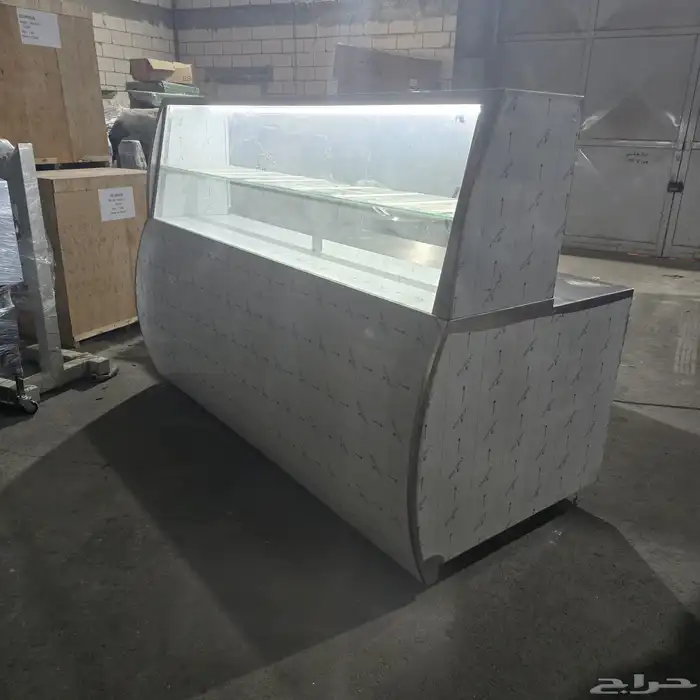 طاوله عرض استيل اصلي معزوله بعازل حراره يوجد معها لمبه ضوء 1