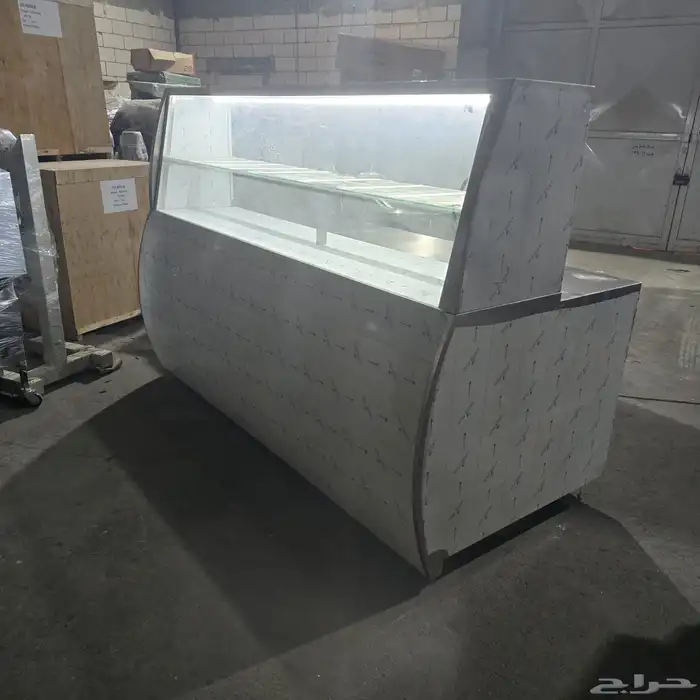 طاوله عرض استيل اصلي معزوله بعازل حراره يوجد معها لمبه ضوء 3