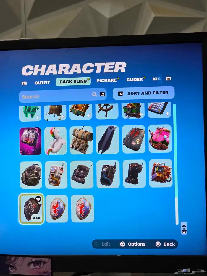 حساب سوني شبة رباعي 8