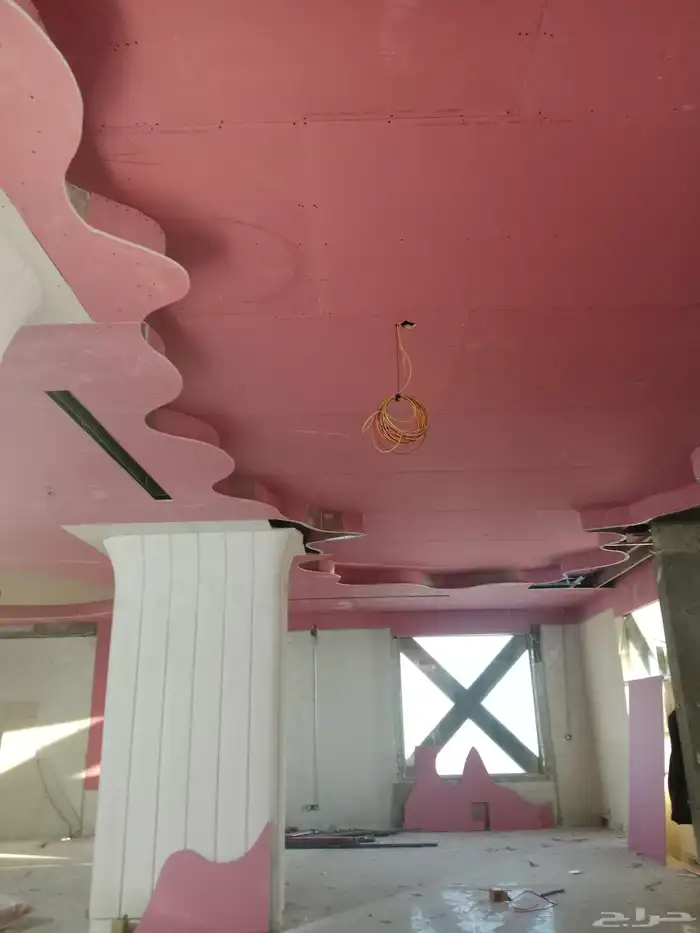 أنا معلم جبس بورد سيمنت بورد سقف مستعار فاصل جبس بورد شيبورد 4