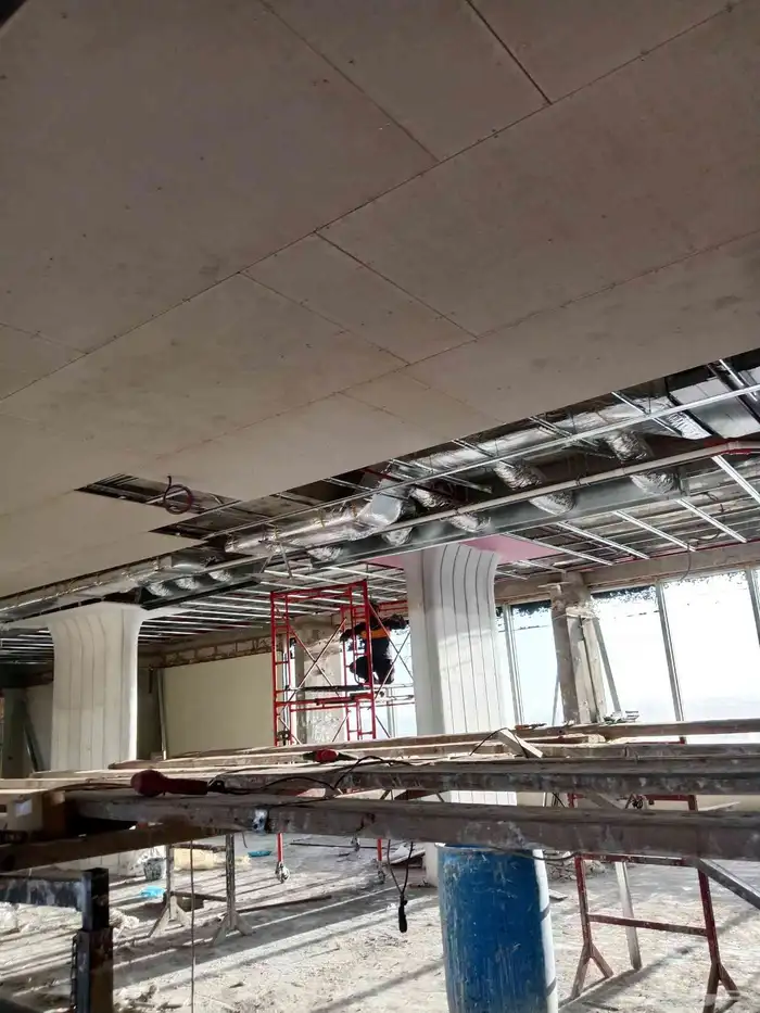 أنا معلم جبس بورد سيمنت بورد سقف مستعار فاصل جبس بورد شيبورد 5