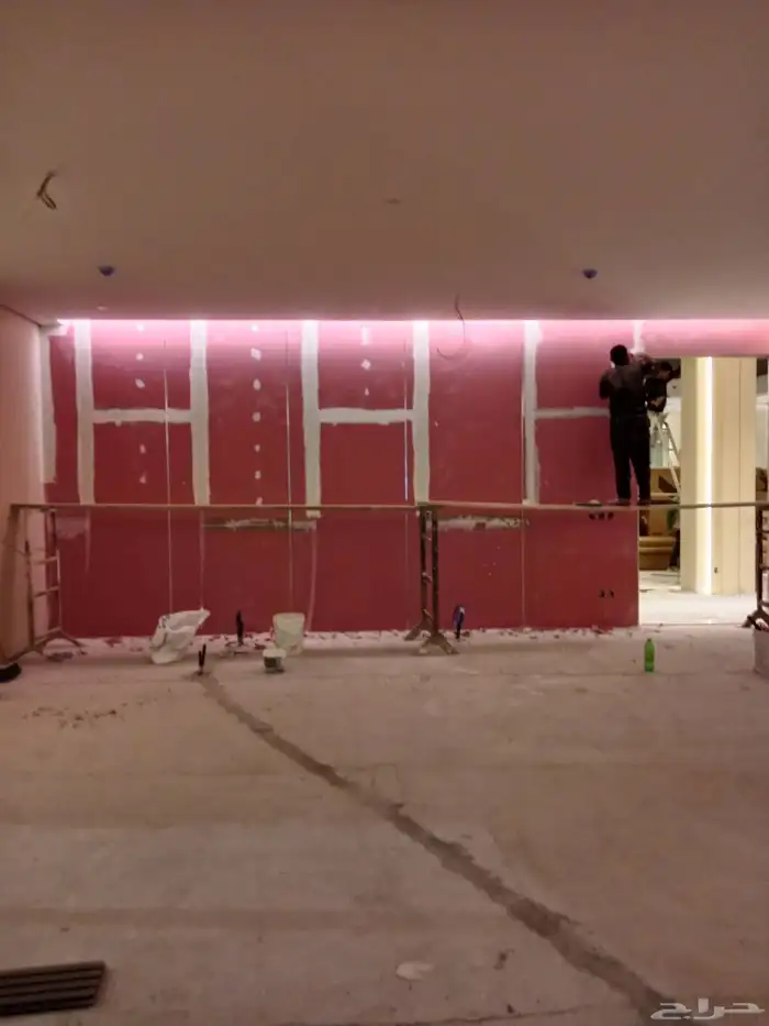 أنا معلم جبس بورد سيمنت بورد سقف مستعار فاصل جبس بورد شيبورد 13