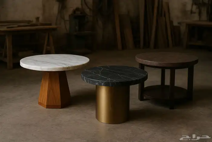 تجهيز مقاهي ومطاعم طاولات حسب الطلب خشب ورخام وكوريان 1