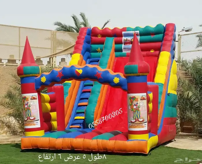 تاجير نطيطات ملعب صابوني زحليقه مائيه الرياض 0