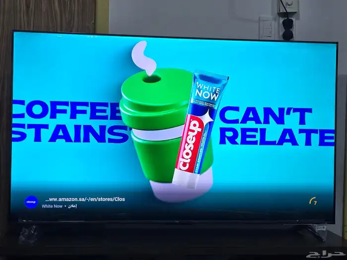 الشاشة جديدة بضمان 3 سنوات استخدام اسبوع فقط TCL موديل 2025 2