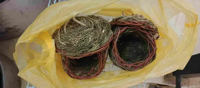 شبك طيور زينه واحد جديد و ثاني كبير مستعمل وعشين جدد 5