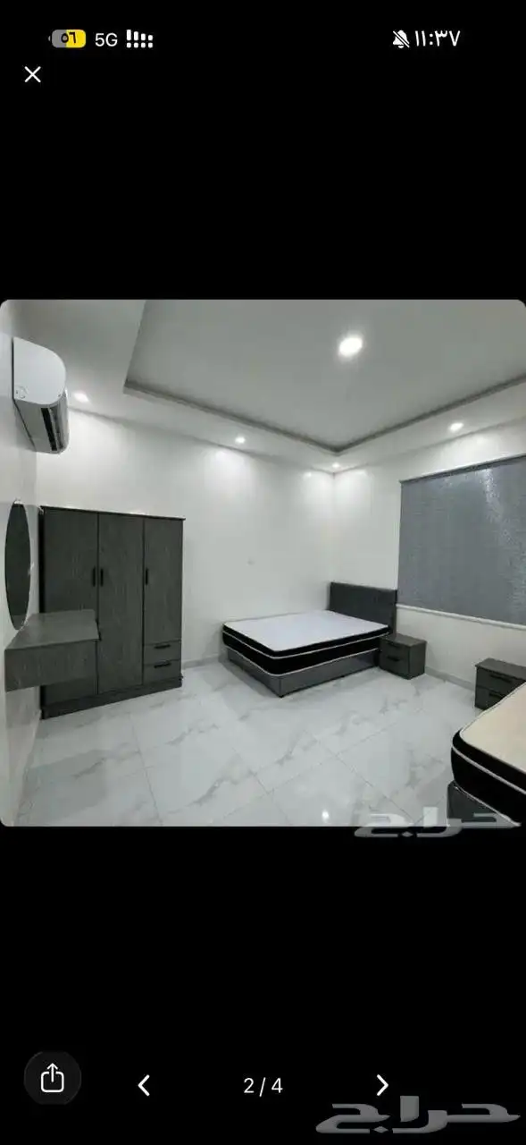 يوجد شقق للايجار عزاب وشقق عوائل مفروش وبلاط النعيريه 1
