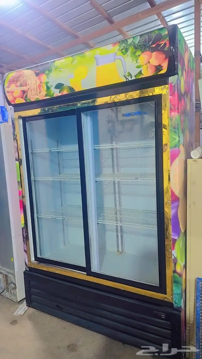 ثلاجة عرض بابين مستخدمه نظيفة مره بسعر 1900 ريال 0