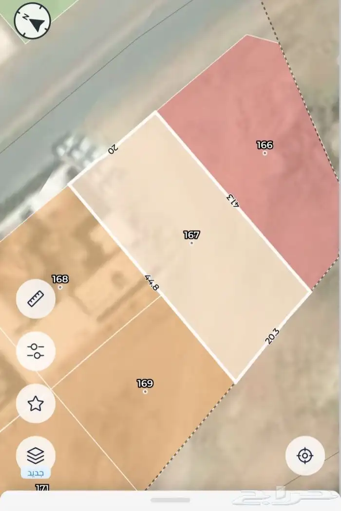 ارض في حي العزيزية بمساحة 856م 0