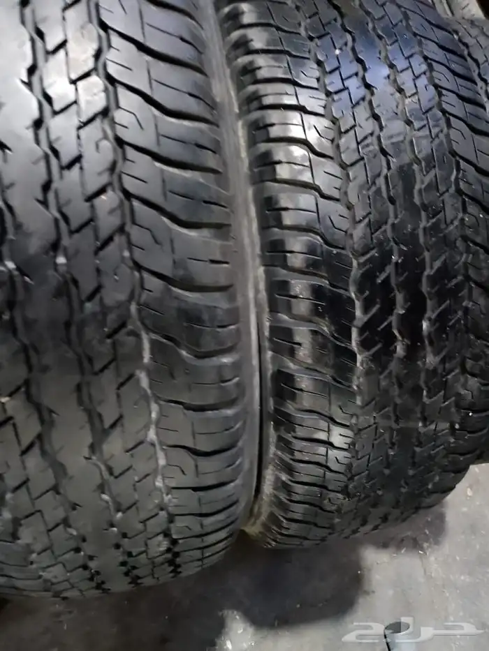 كفرات هايلكس دبل برادو 265 65 17 دنلوب ياباني وكاله نضيف كرت 3