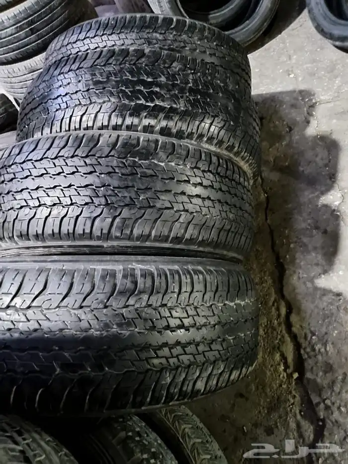 كفرات هايلكس دبل برادو 265 65 17 دنلوب ياباني وكاله نضيف كرت 0