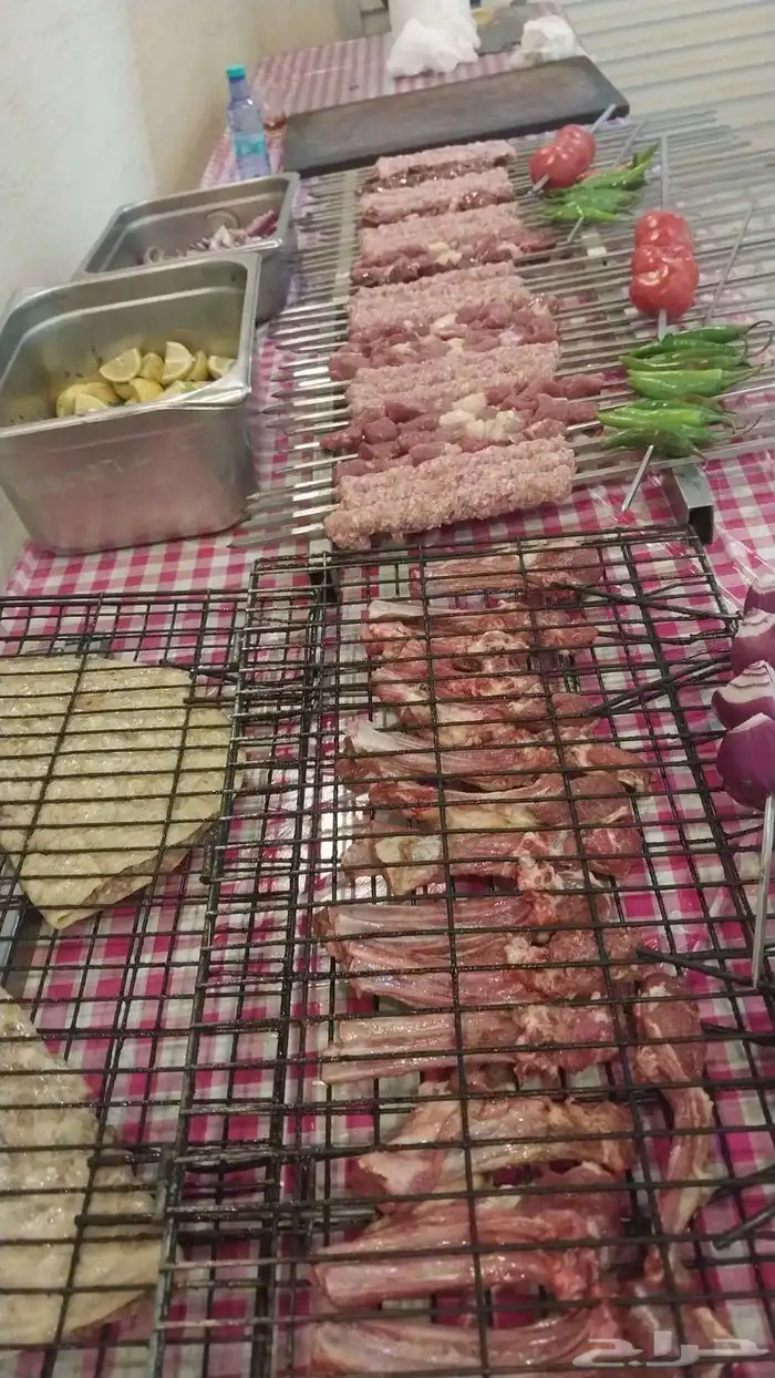 معلم مشاوي شوي مشويات تجهيز ذبايح شوي خارجي دوار سعادة 1