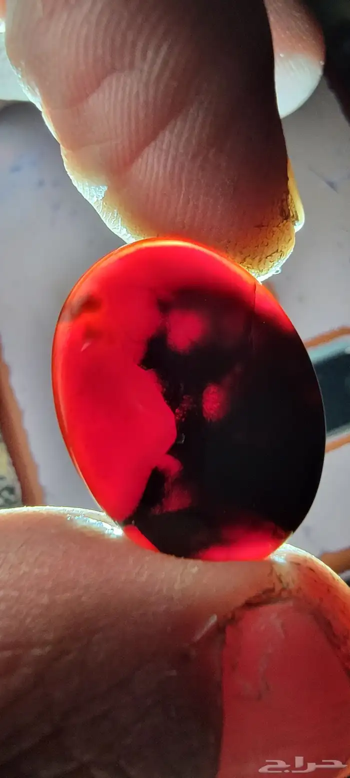 عقيق يمني احمر مصور 1