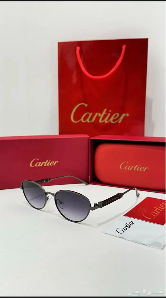 نظارات ماركه كارتير درجه اولى طبق الاصل مع الملحقات 31