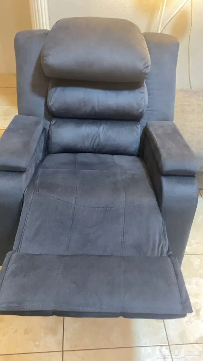 كرسي استرخاء جديد استعمال شهر ممتاز هزاز ودوار شاحن 6