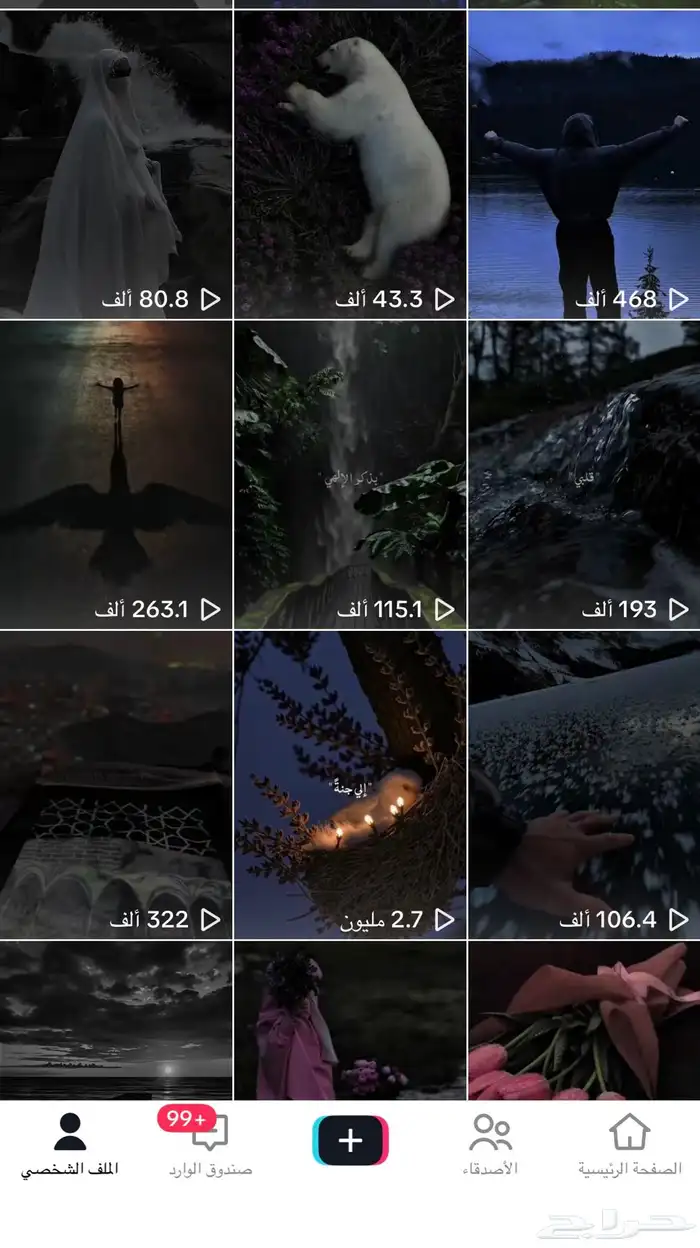 حساب تيك توك 832k 1