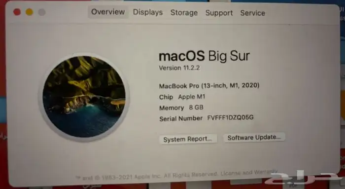 ماك بوك برو MacBook Pro M1   نظيف جدا 3
