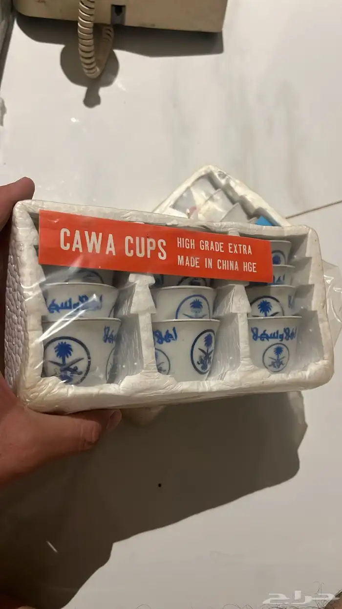 تراث فناجيل واكواب اهلا وسهلا ذهبي 0