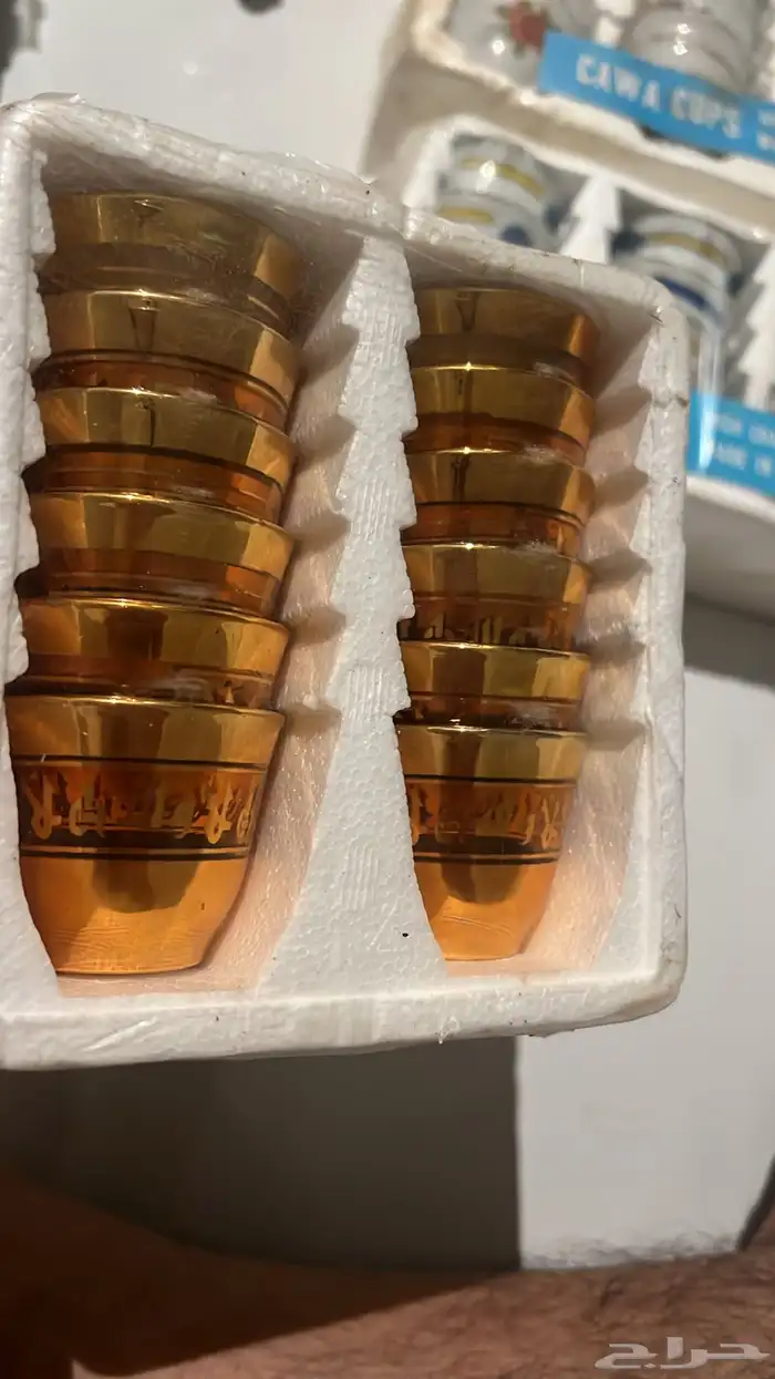 تراث فناجيل واكواب اهلا وسهلا ذهبي 1