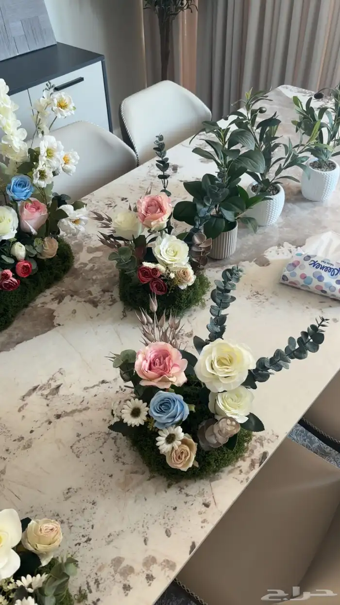 تنسيق حفلات استقبال نفاس حفلات زفاف هدايا ورد 10