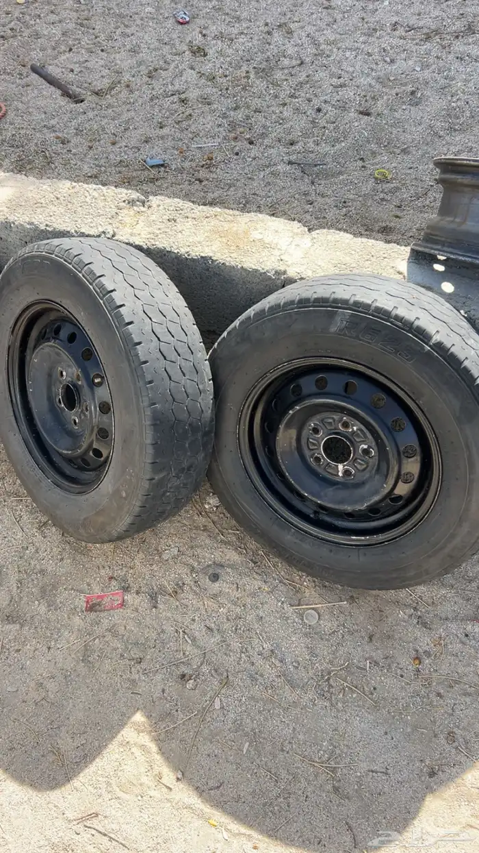 3 كفرات برجستون نضيفه 4جنوط صيني جديد 0