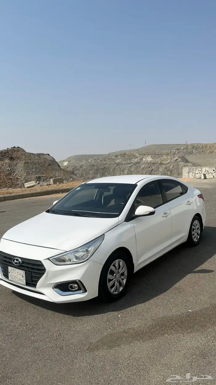 هيونداي اكسنت 2019 ابيض نظيفه تماتيك 0