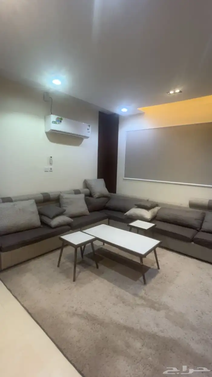 شقه مفروشه للعوايل في حفر الباطن حي النخيل 3