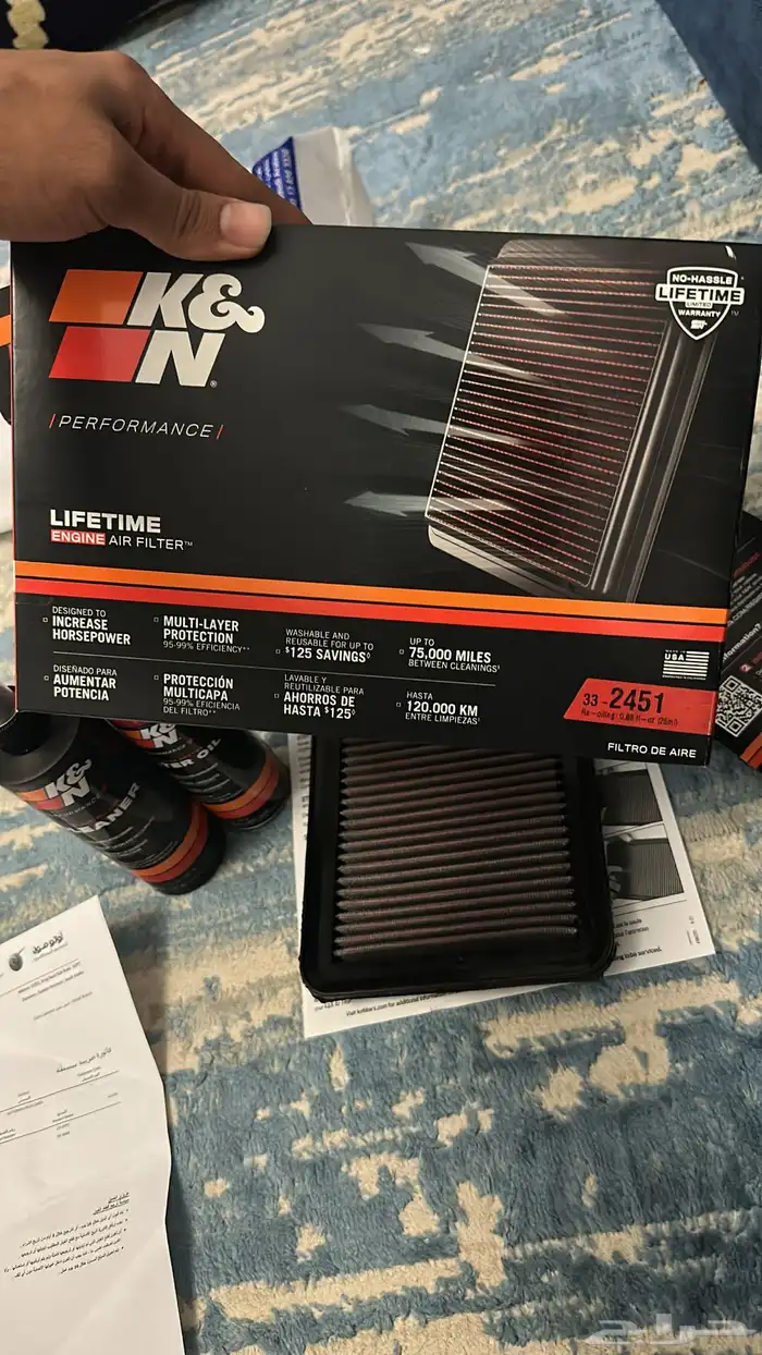 فلتر K N اصلي مكينة النترا 2015 3