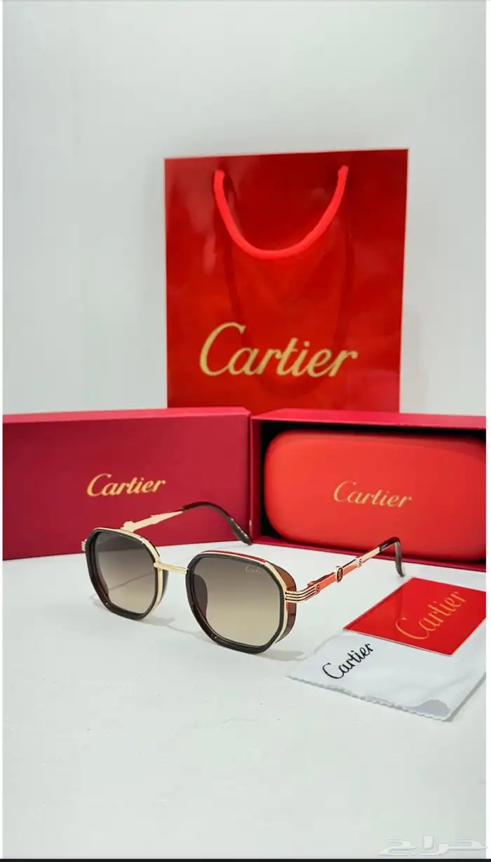 نظارات ماركه كارتير درجه اولى طبق الاصل مع الملحقات 46