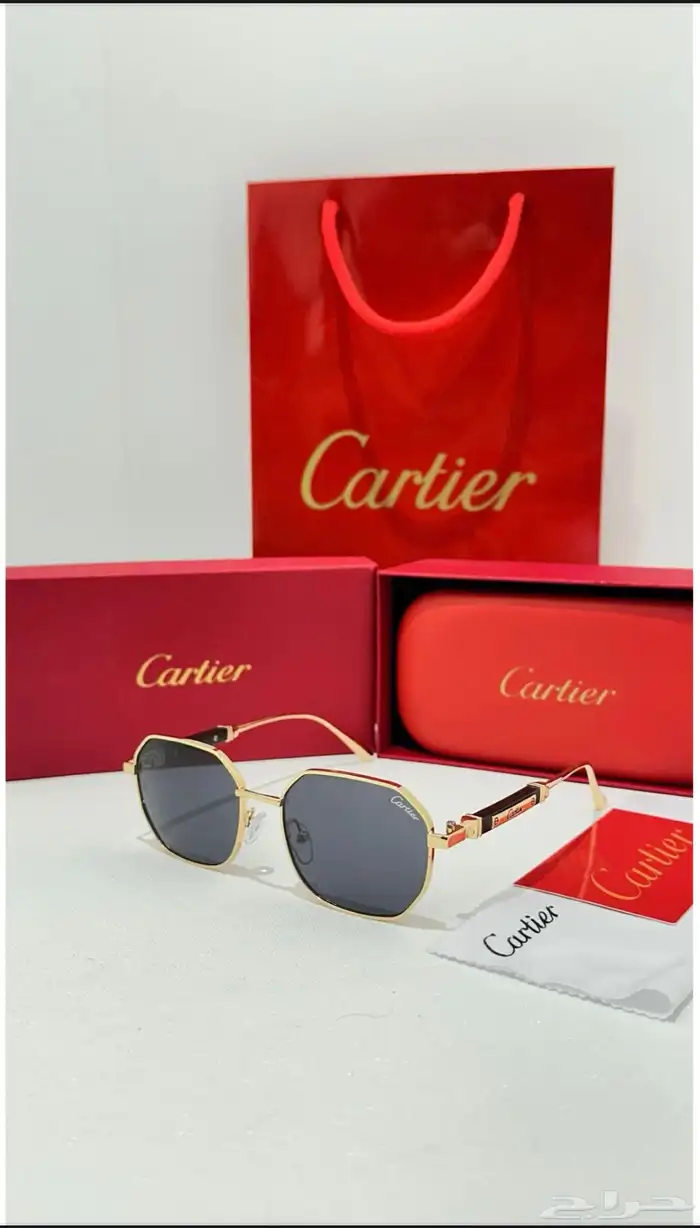 نظارات ماركه كارتير درجه اولى طبق الاصل مع الملحقات 35