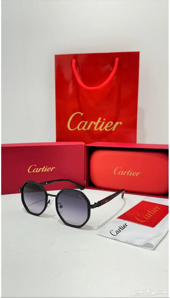 نظارات ماركه كارتير درجه اولى طبق الاصل مع الملحقات 61