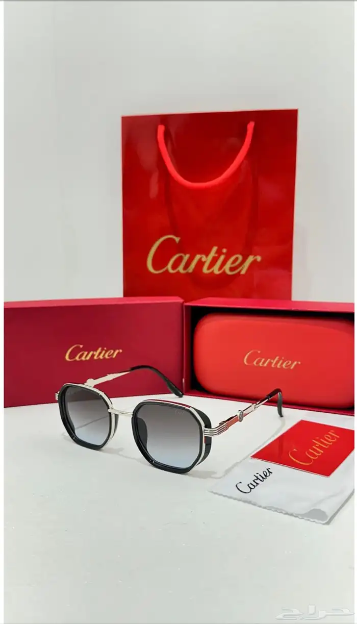 نظارات ماركه كارتير درجه اولى طبق الاصل مع الملحقات 45